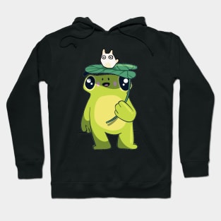 Frog with leaf Hoodie